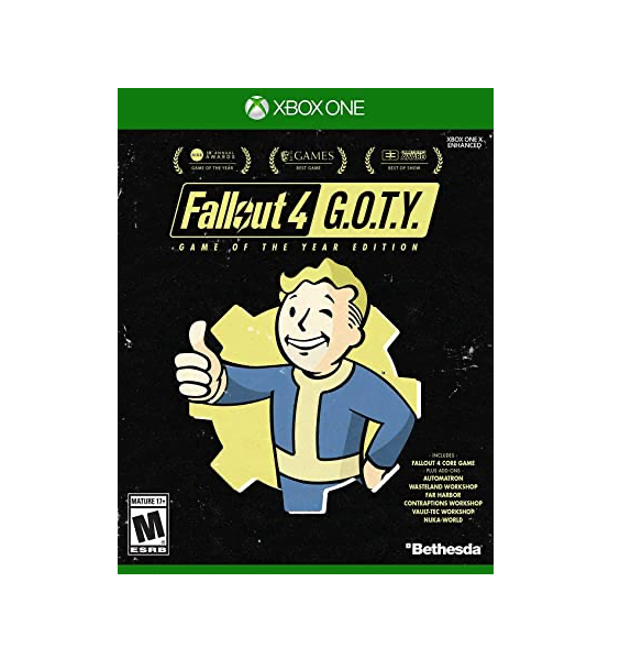 Fallout 4 GOTY Edition for XBOX One, sealed copy with exclusive content, perfect for collectors