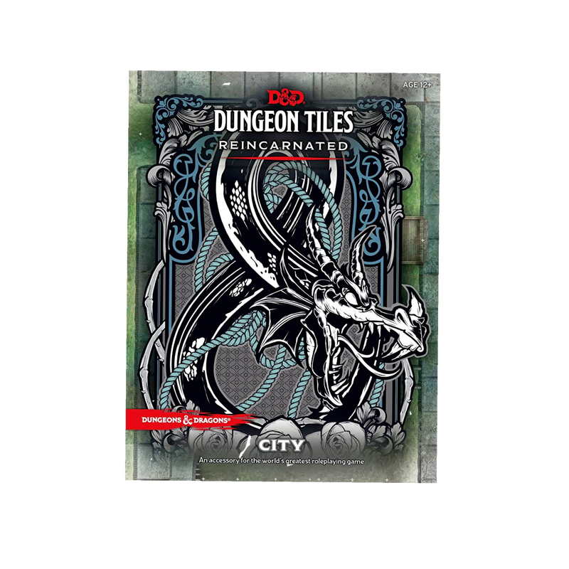 D&D Dungeon Tiles Reincarnated set for fantasy role-playing, durable laminated cardstock, vivid colors