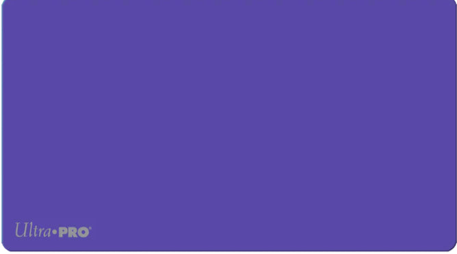 Ultra-Pro Playmat in vibrant red, non-slip rubber, 24x14 inches, perfect for gaming enthusiasts