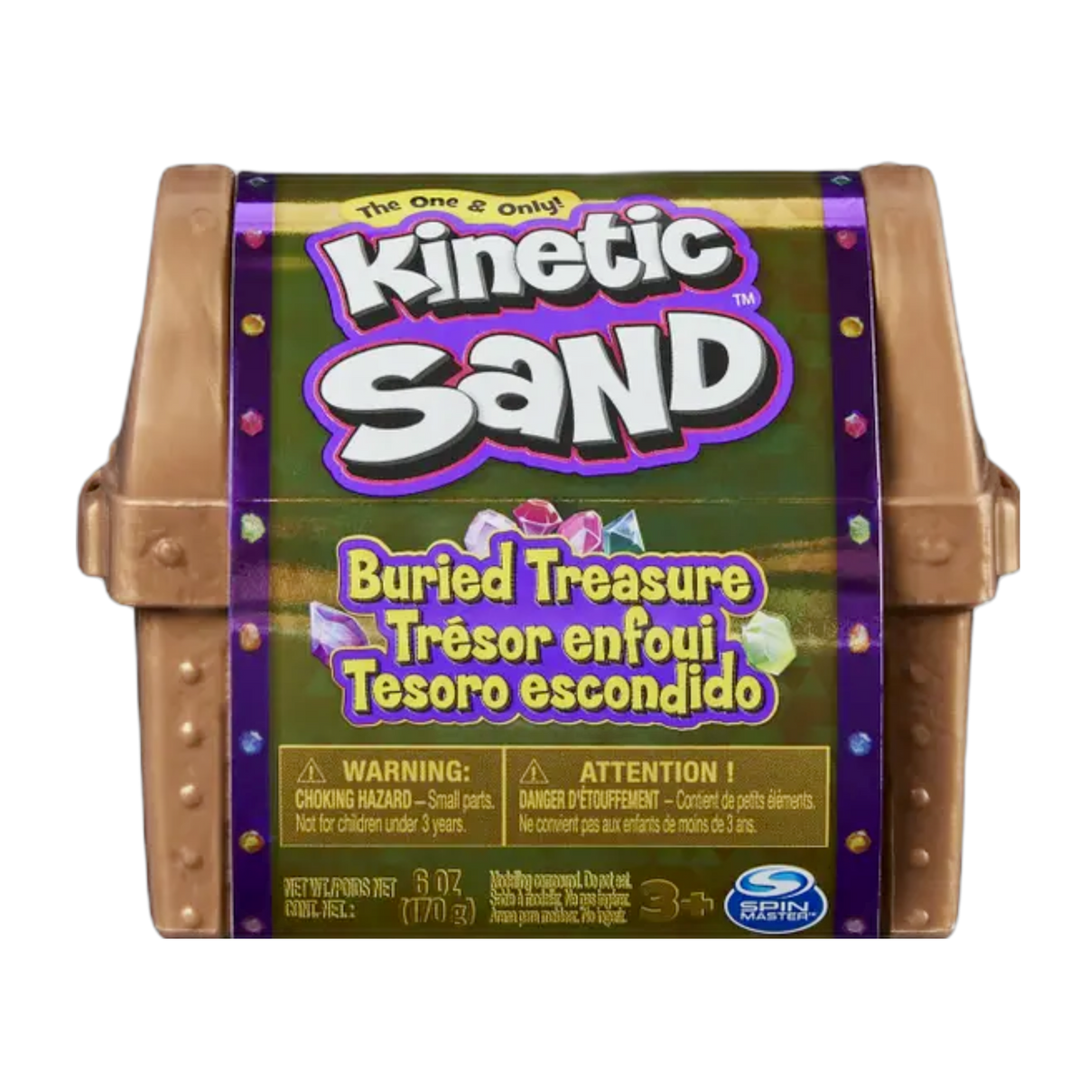 Buy new Kinetic Sand 6oz Chest in vibrant colors, perfect for creative play and sensory development
