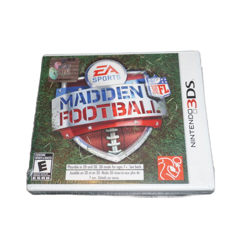 Madden Football 3DS video game, latest edition with realistic graphics and updated team rosters, perfect for sports gaming...