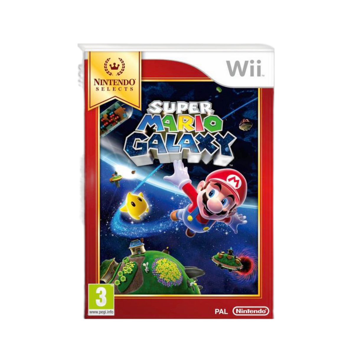 Buy Super Mario Galaxy for Wii, family-friendly adventure game with vibrant graphics and innovative gameplay