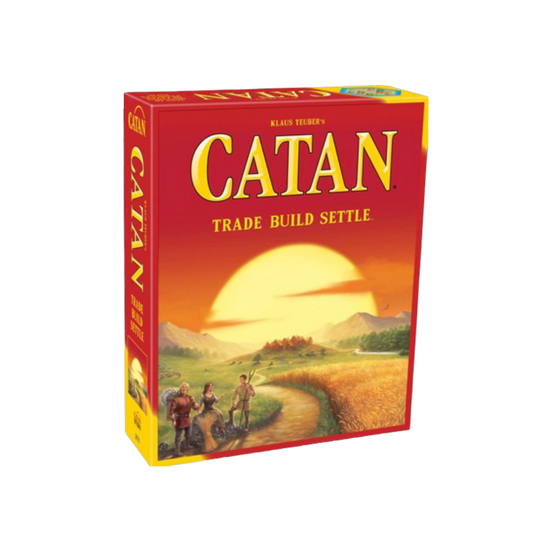 Buy Settlers of Catan board game, family-friendly strategy game with colorful pieces, for engaging group play