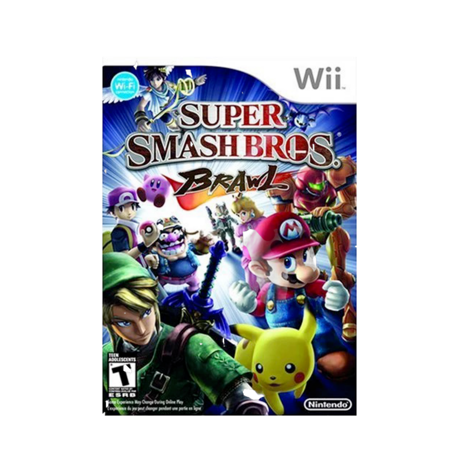 Super Smash Bros. Brawl Wii game, action-packed multiplayer fighting for Nintendo console enthusiasts