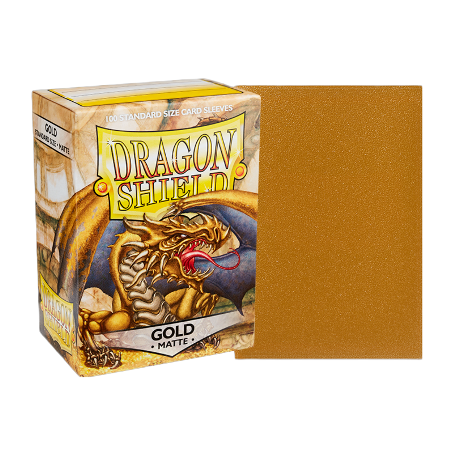 Dragon Shield Matte Sleeves 100ct Standard in Jet Black for Card Protection and Smooth Shuffling