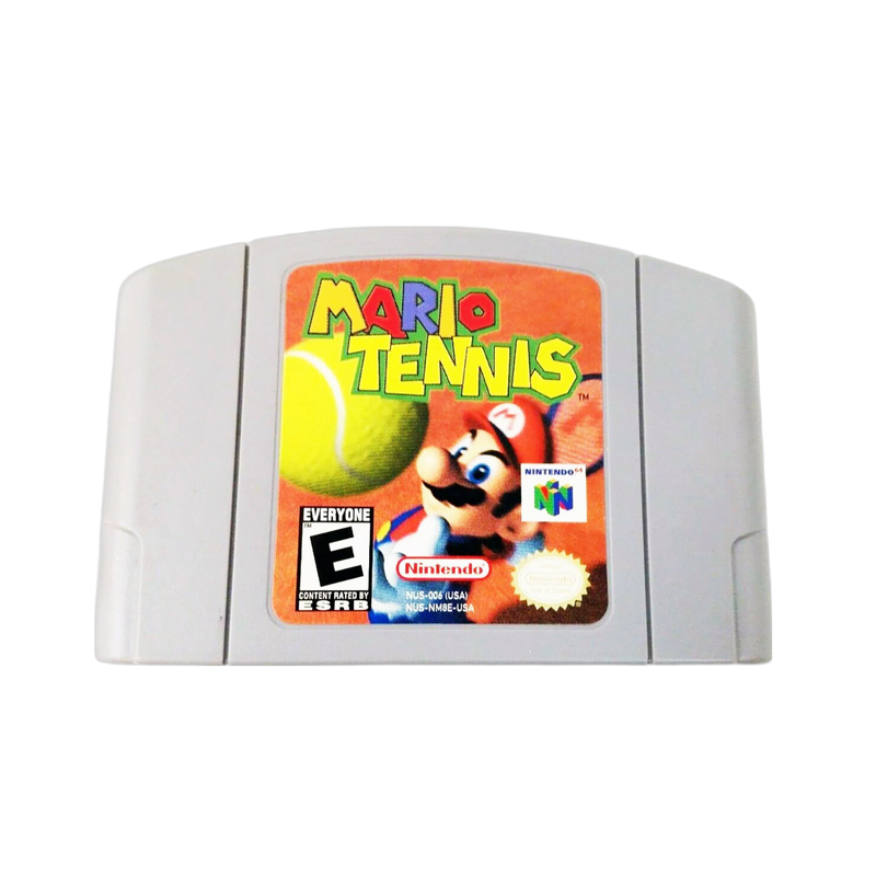 Buy Mario Tennis | N64 game cartridge, classic retro sports game for Nintendo 64, vibrant cover art