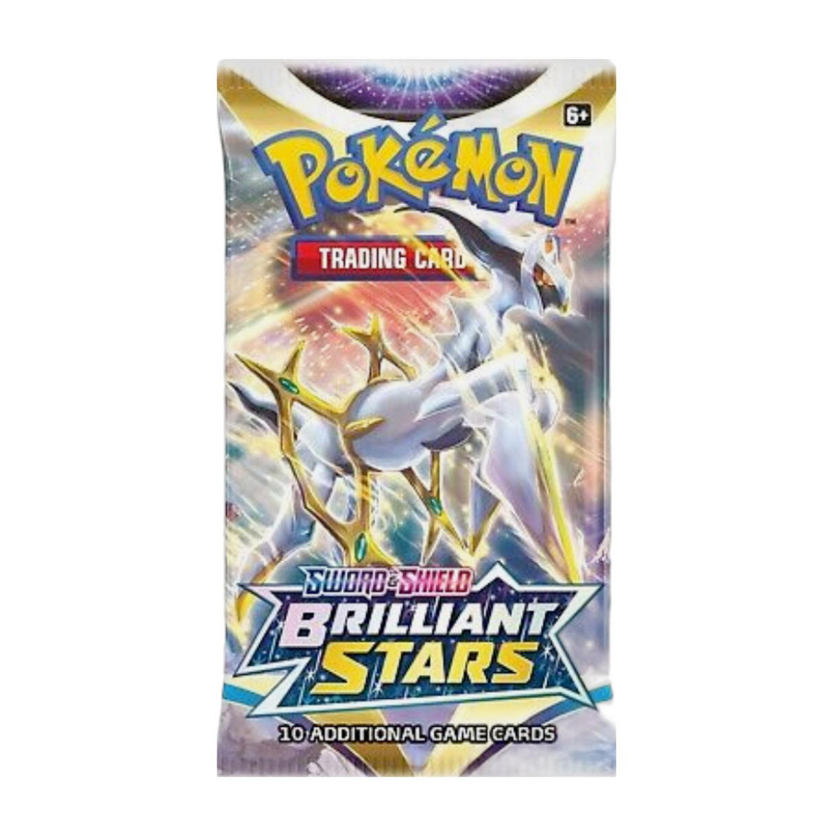 New Brilliant Stars Booster Pack for Pokemon TCG, featuring rare collectible cards, sealed package
