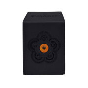 Black Official Alcove Flip 100 Card Deck Box, Leatherette Material, Secure Magnetic Closure for Card Gamers