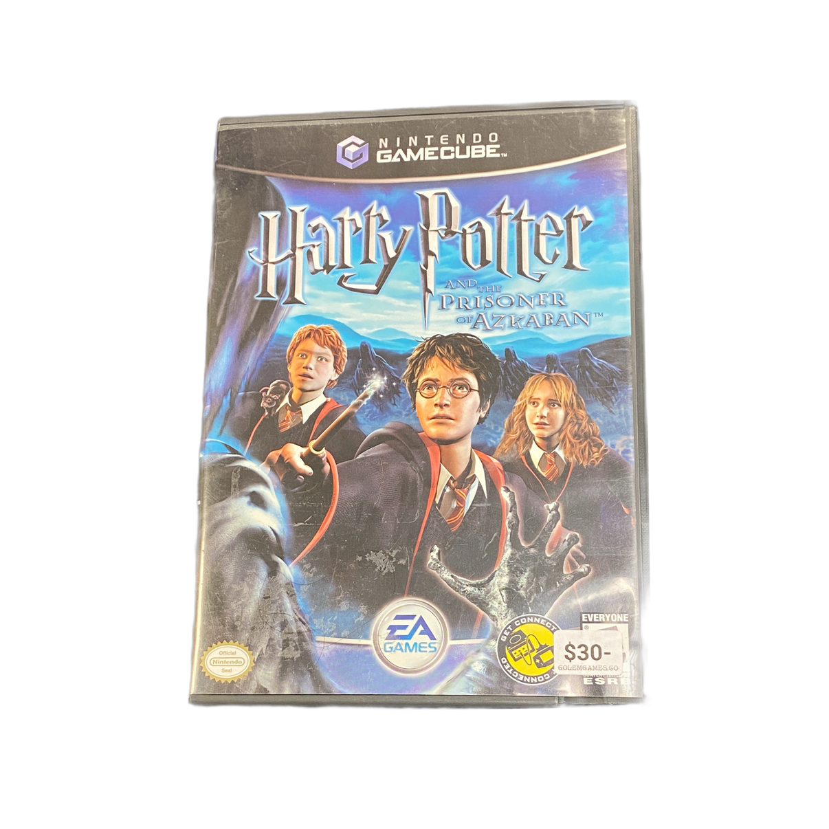 Harry Potter and the Prisoner of Azkaban Gamecube game, vintage collectible edition, family-friendly adventure