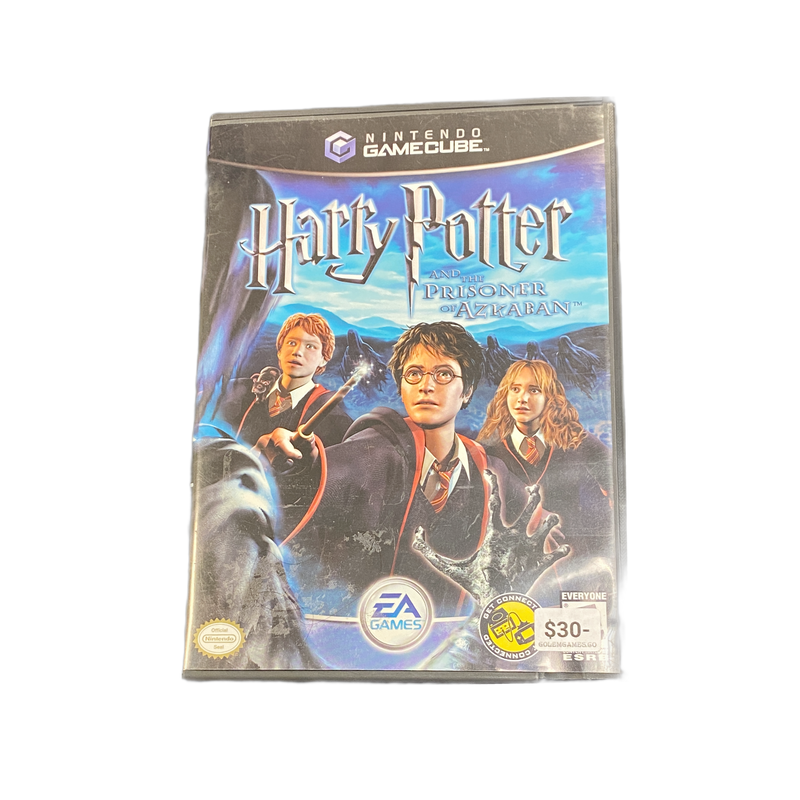 Harry Potter and the Prisoner of Azkaban Gamecube game, vintage collectible edition, family-friendly adventure
