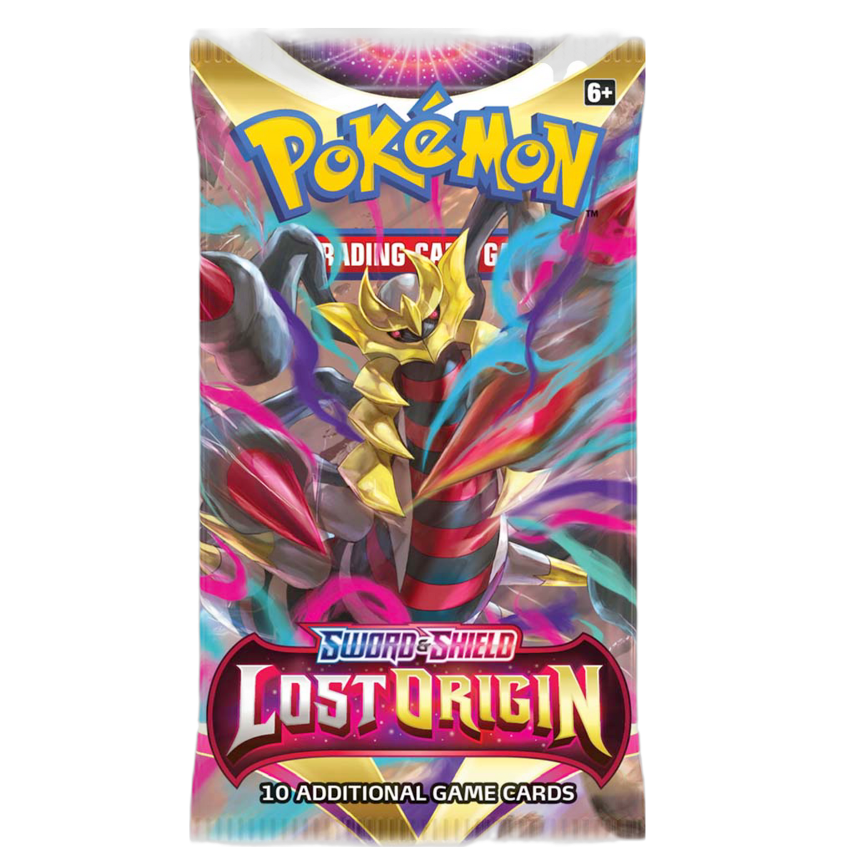 New Lost Origin Booster Pack featuring rare holographic cards, sealed collectible item
