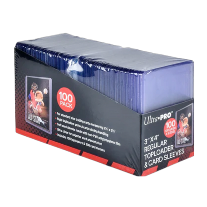 100-Pack Ultra-Pro Toploader and Sleeves | New