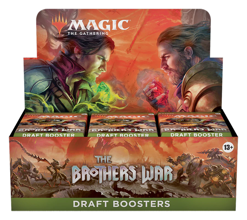 Brother's War Draft Booster Box MTG New, sealed collectible card game for strategy enthusiasts, vivid artwork
