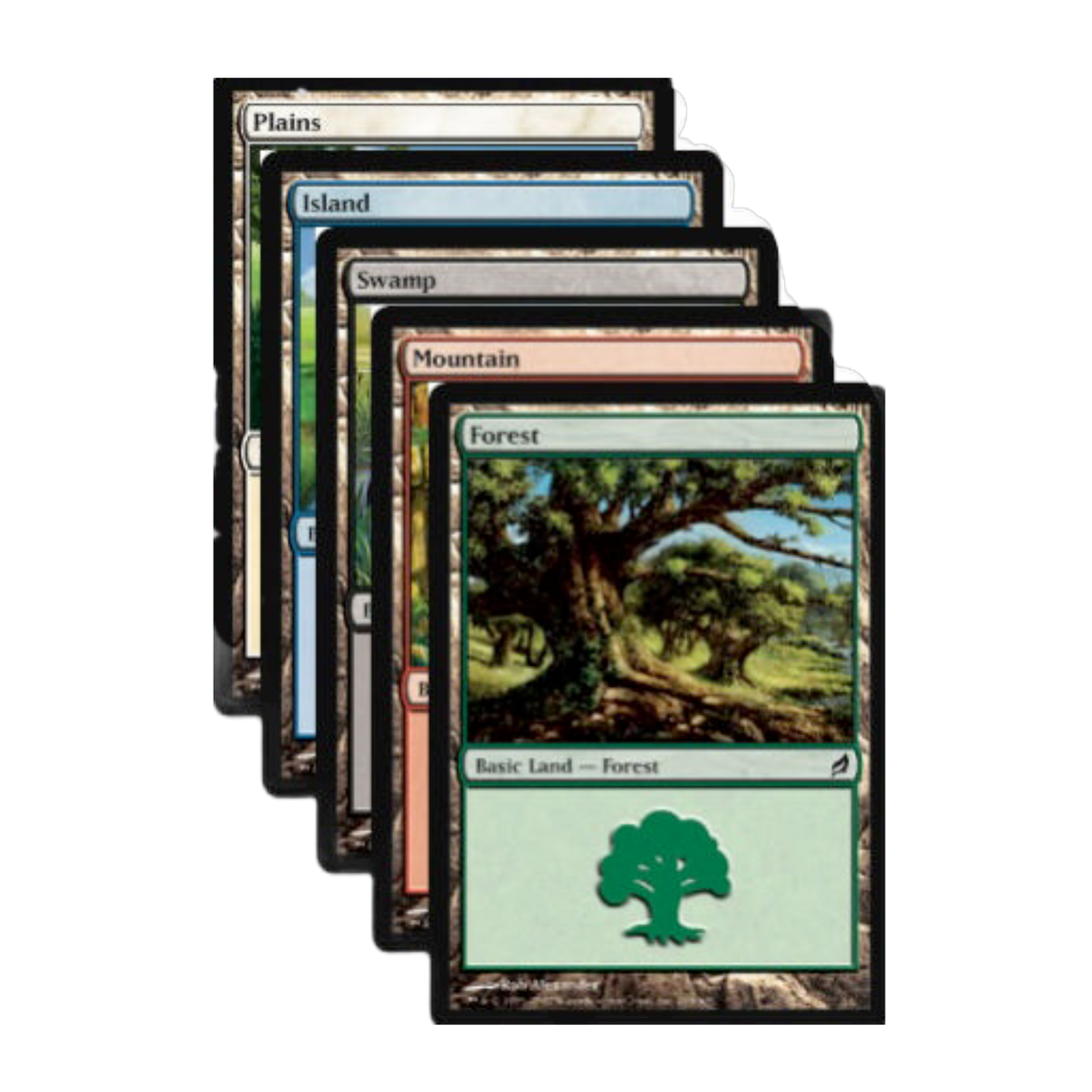 Magic Bulk Basic Land set, 100 assorted MTG cards, vibrant full-art lands, collector's edition