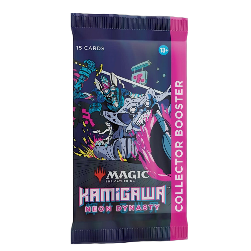 New Kamigawa Neon Dynasty Collector Booster pack, exclusive foil cards, Japanese art style, for MTG collectors