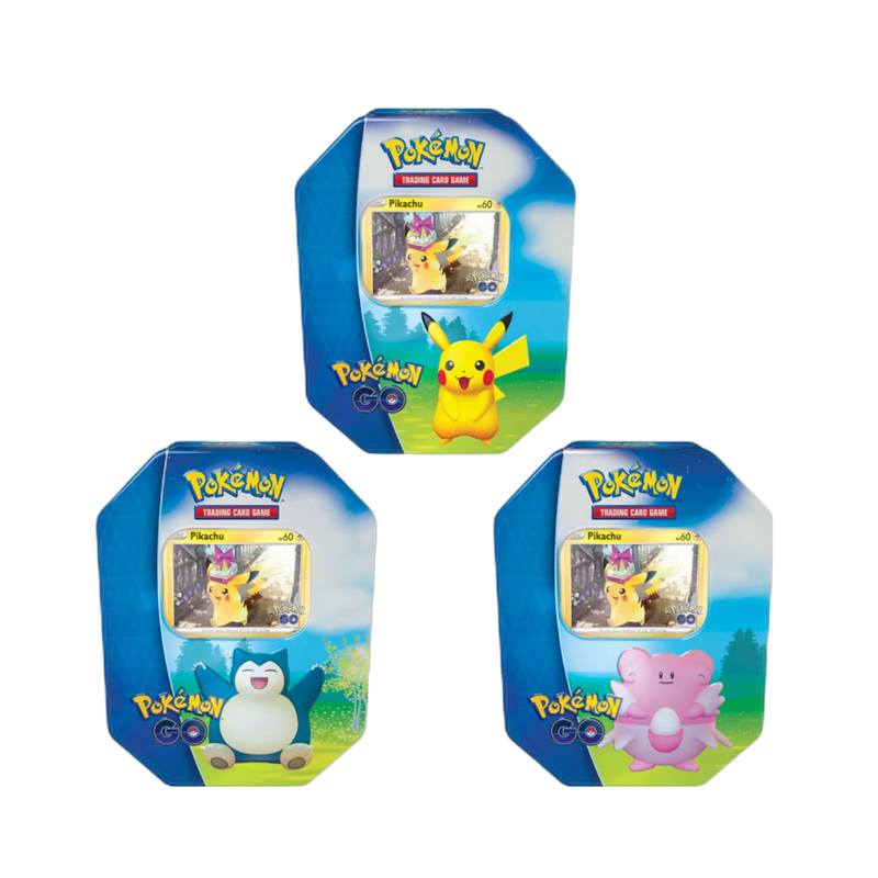 New Pokemon Go! Booster Tin, collector's edition, sealed pack, featuring rare cards, perfect gift for fans