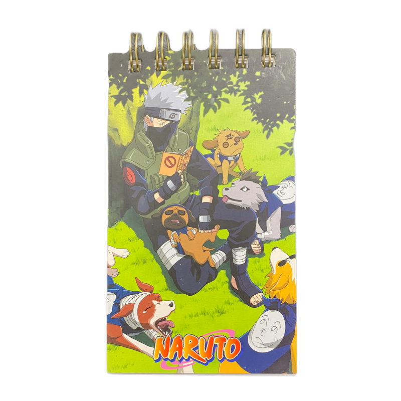 Naruto Lifepad, A5 size, spiral-bound notebook with durable hardcover and lined pages, perfect for anime fans