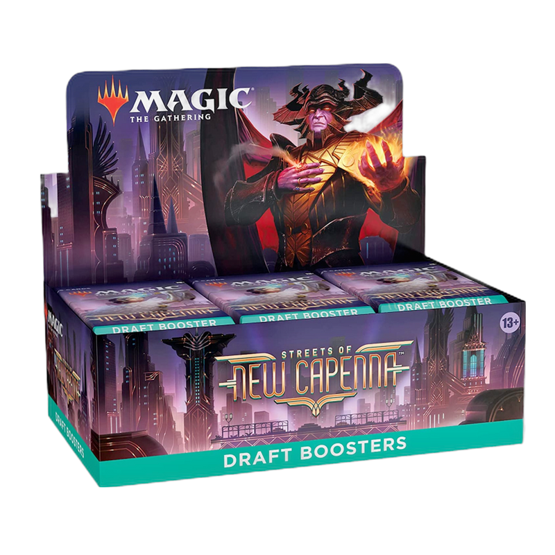 Buy new Streets of New Capenna Draft Booster Box, sealed collectible card game, magic-themed, for avid gamers