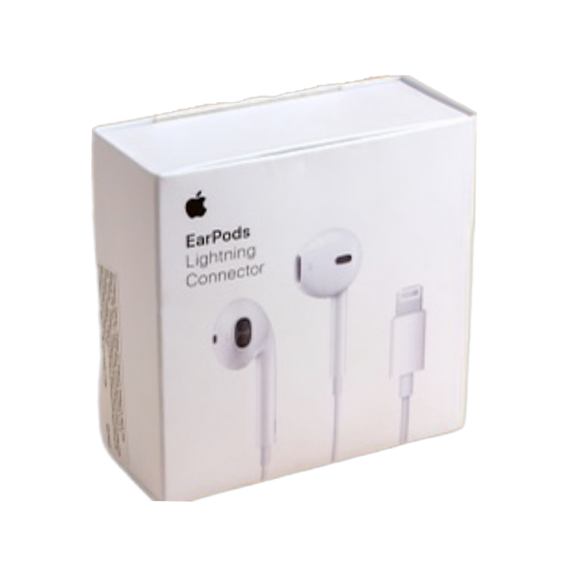 Apple EarPods with Lightning Connector, white in-ear headphones, durable design, buy now