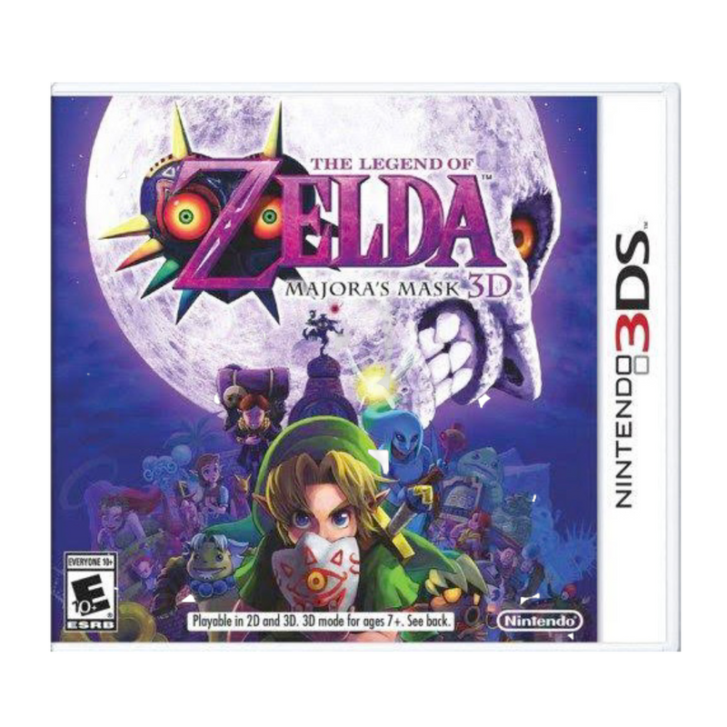 Legend of Zelda: Majora’s Mask 3D for 3DS, VG - action-adventure game with vibrant graphics and immersive gameplay