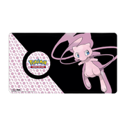 Ultra-Pro Playmat in vibrant red with non-slip rubber base, durable for competitive gaming, 24x14 inches