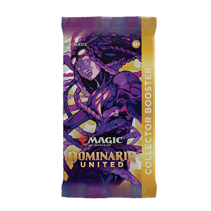 Buy new Dominaria United Collector Booster pack, featuring rare MTG cards, exclusive foils & art styles for collectors and...
