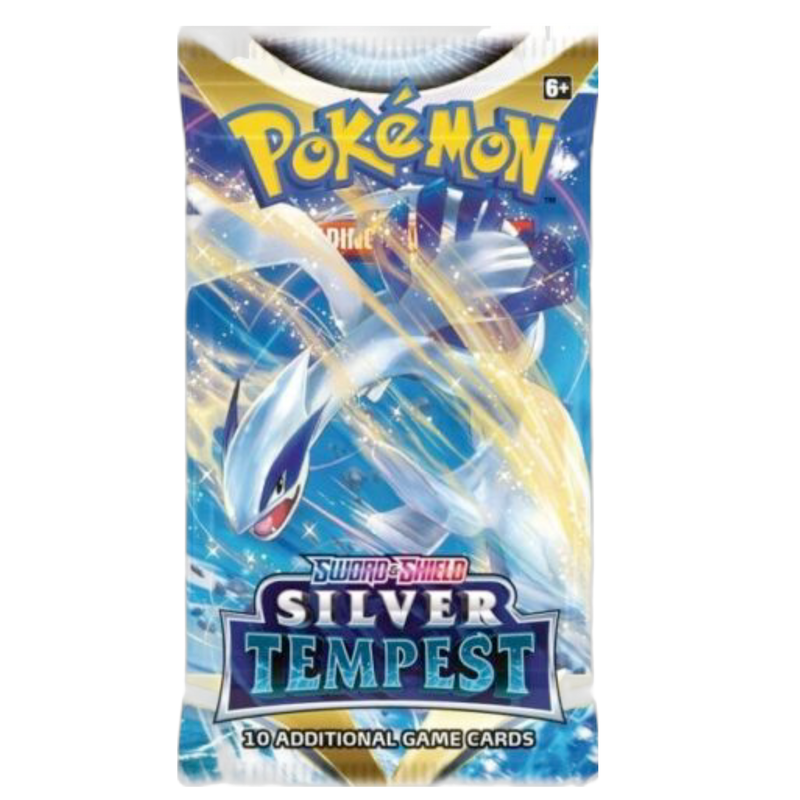 Buy new Silver Tempest Booster Pack featuring rare holographic cards, sealed collector's item