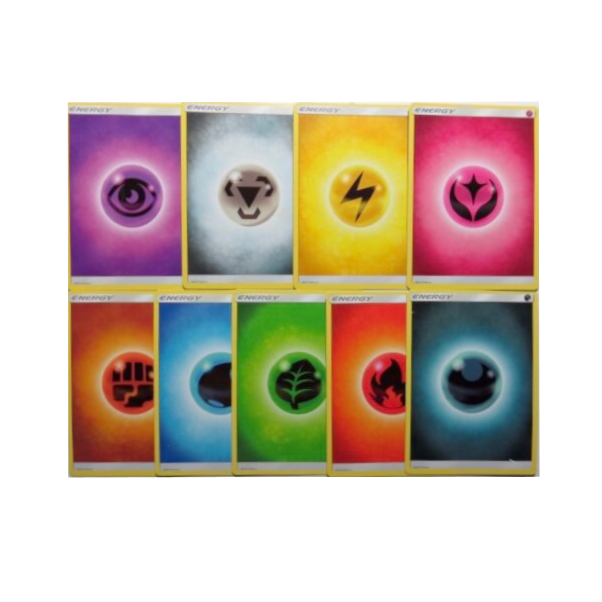 Pokemon Bulk Energy Cards pack, assorted colors, 100-piece set for collectors and gamers