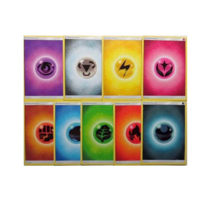 Pokemon Bulk Energy Cards pack, assorted colors, 100-piece set for collectors and gamers