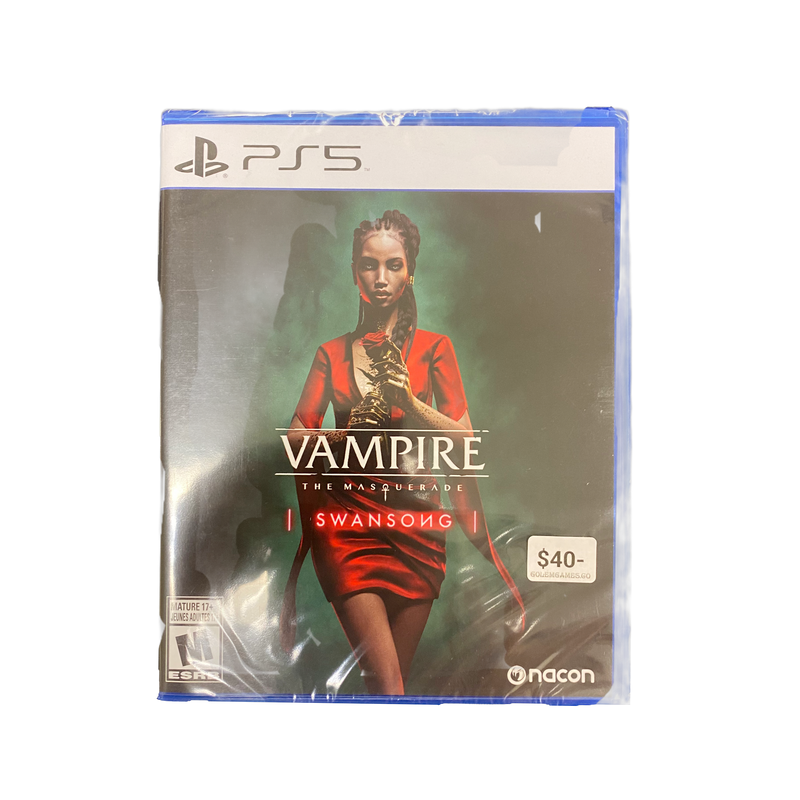 Buy Vampire Swansong PS5 game, a dark fantasy RPG adventure for PlayStation 5, immersive graphics & storyline