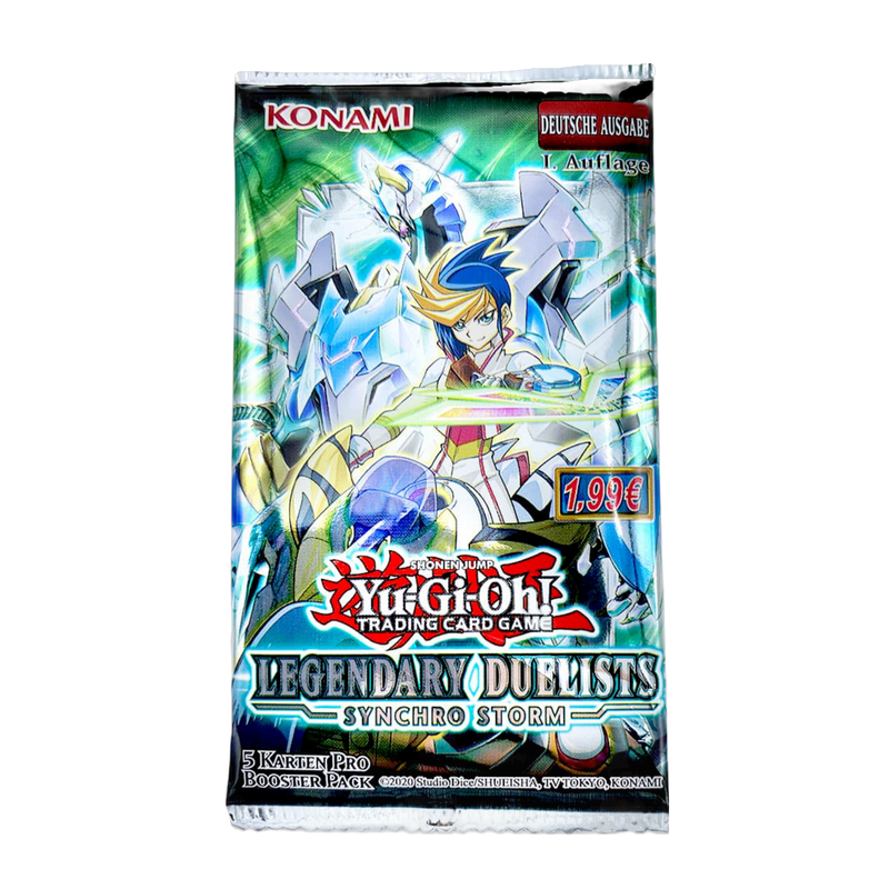 Buy now: Legendary Duelists Synchro Storm Booster Pack 1st Edition Yugioh, new and sealed for collectors and gamers.