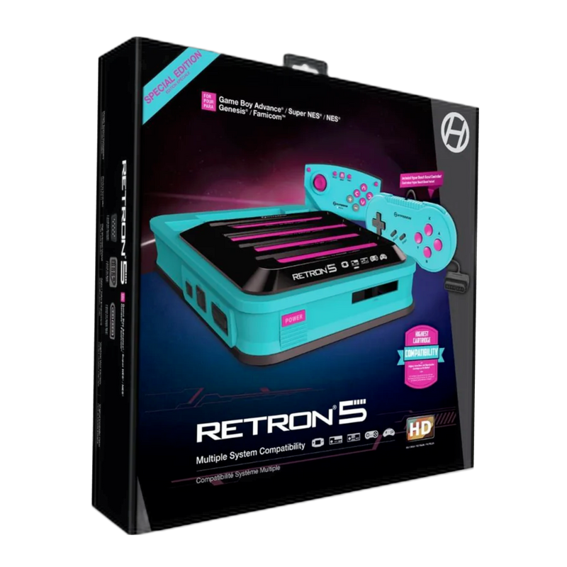 Buy Retron 5 Multi-system Console for classic gaming, black, supports multiple cartridge formats