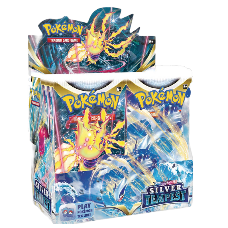 Buy new Silver Tempest Booster Box, sealed collectible card game, latest release, for avid collectors and gamers