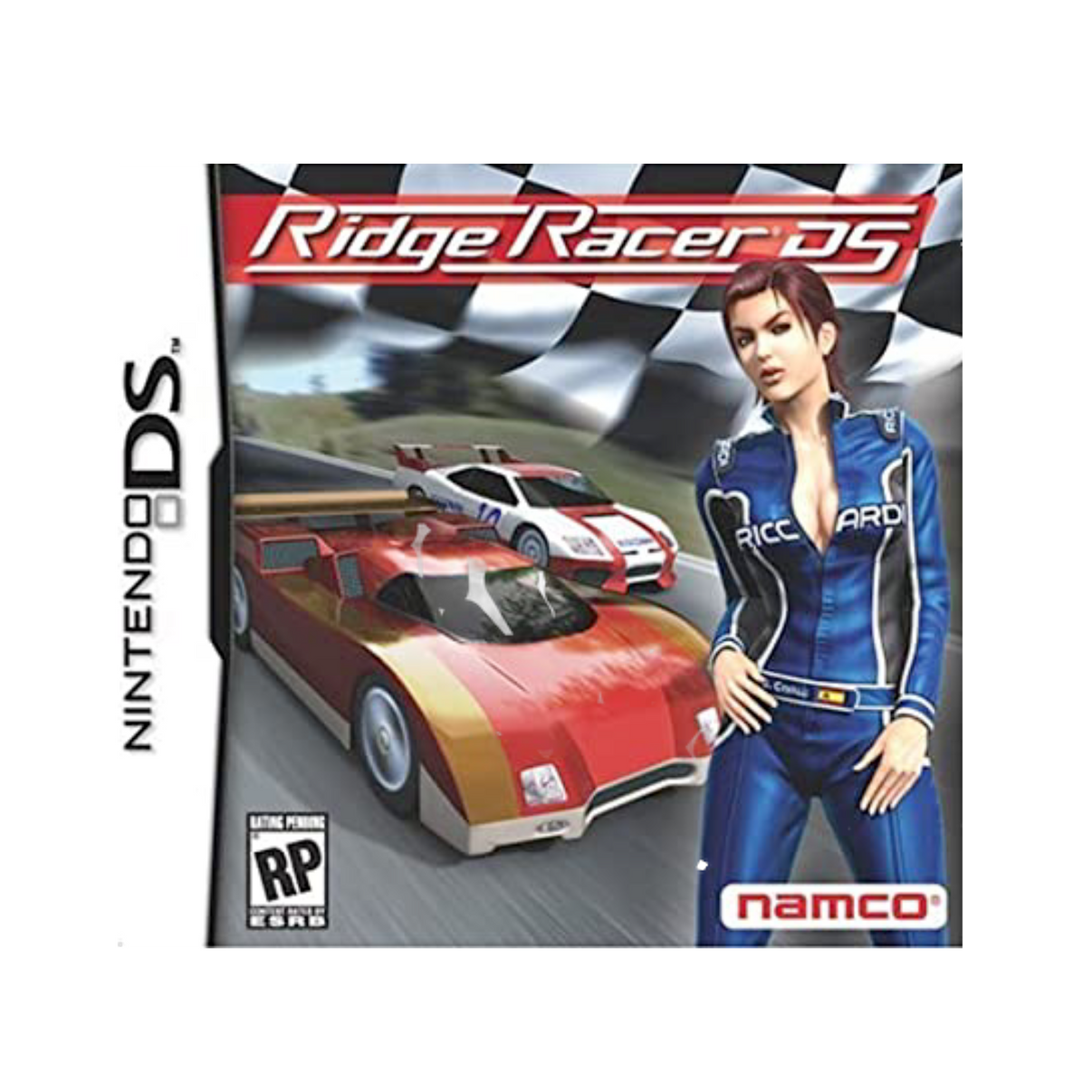 Buy Ridge Racer DS racing game for Nintendo DS, featuring high-speed tracks and multiplayer mode