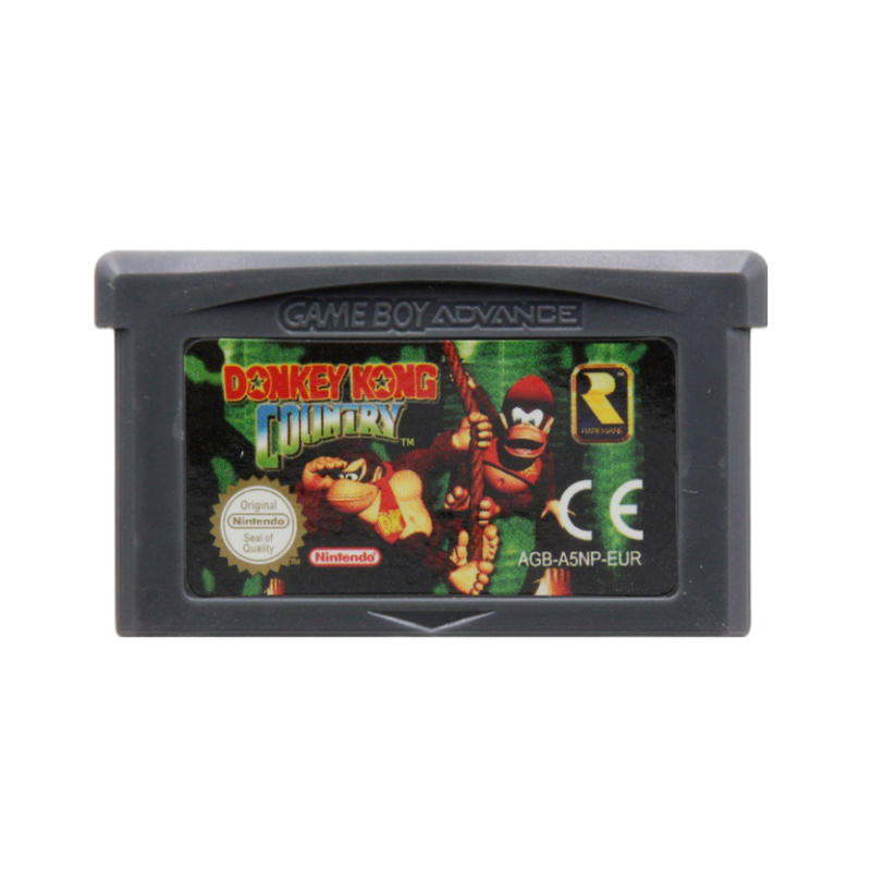 Donkey Kong Country GBA classic game cartridge, vibrant label, collectible edition for Nintendo enthusiasts