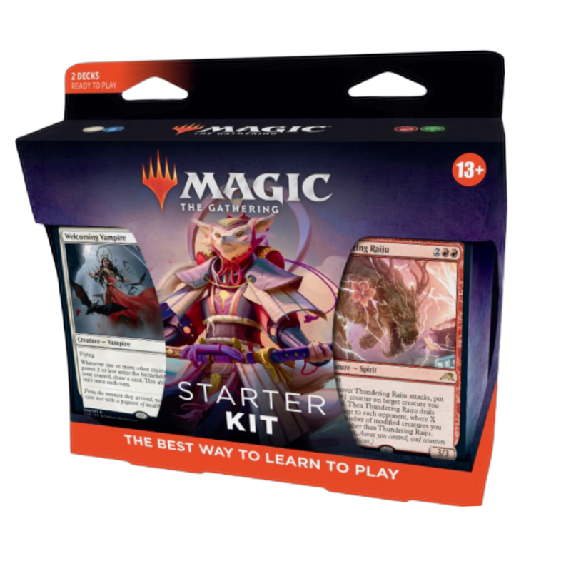 Buy Magic Starter Kit MTG New, beginner-friendly, includes 2 decks, rulebook, blue and red, perfect for new players