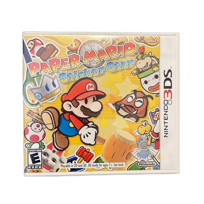 Buy Paper Mario Sticker Star for 3DS, a colorful adventure game with unique sticker-based gameplay, perfect for all ages
