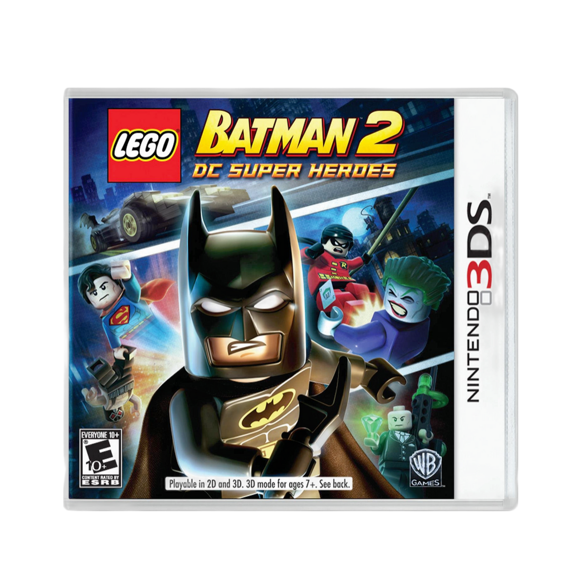 Lego Batman 2 3DS game, action-packed adventure for kids, vibrant graphics, family-friendly gameplay
