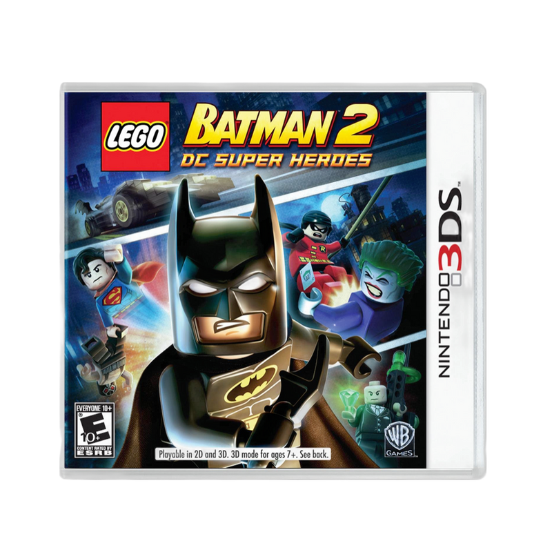 Lego Batman 2 3DS game, action-packed adventure for kids, vibrant graphics, family-friendly gameplay