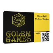 Exclusive Golem Guild Membership card, premium access perks, digital and physical benefits package