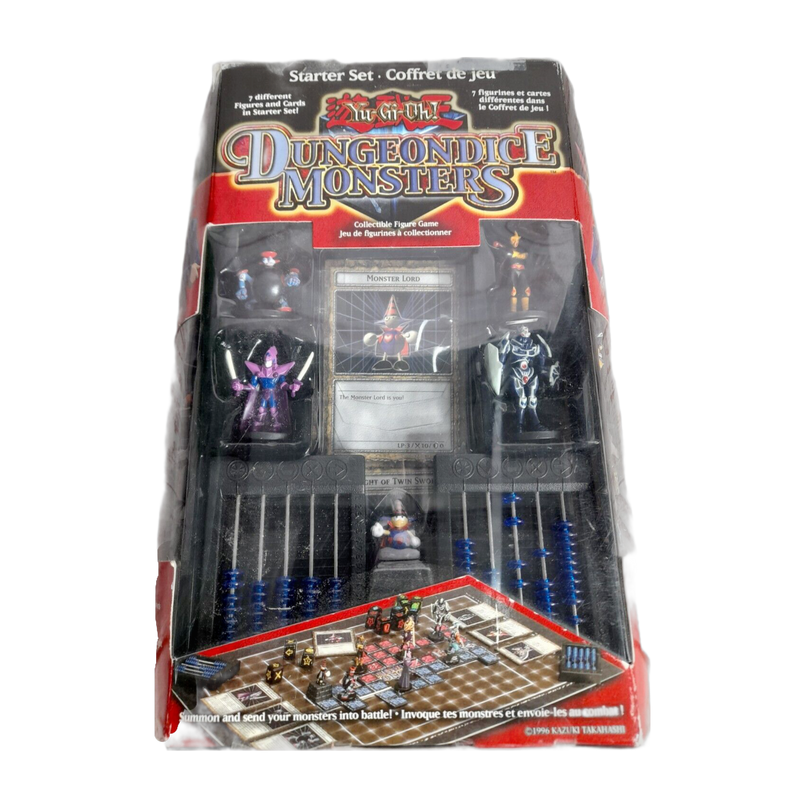 Yugioh Dungeon Dice Monsters Starter Set with exclusive figures, strategy game for collectors and fans, complete kit