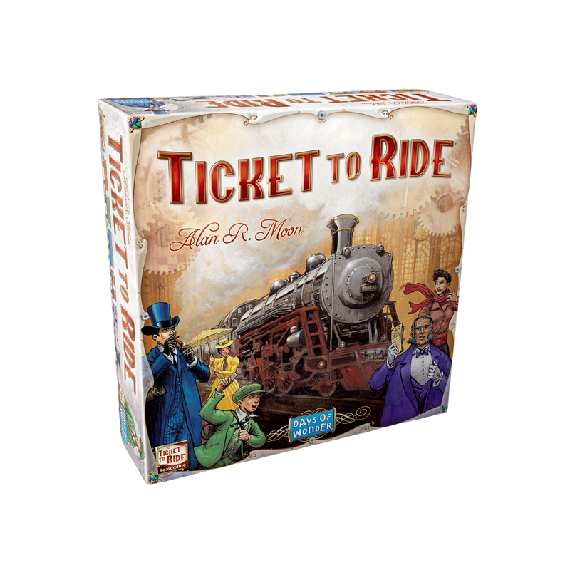 Ticket to Ride Original Game, family-friendly board game with colorful train pieces and map, strategy fun for all ages