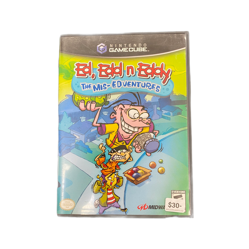 Ed, Edd n Eddy the Mis-Edventures Gamecube game, vibrant cover art, classic adventure, family-friendly