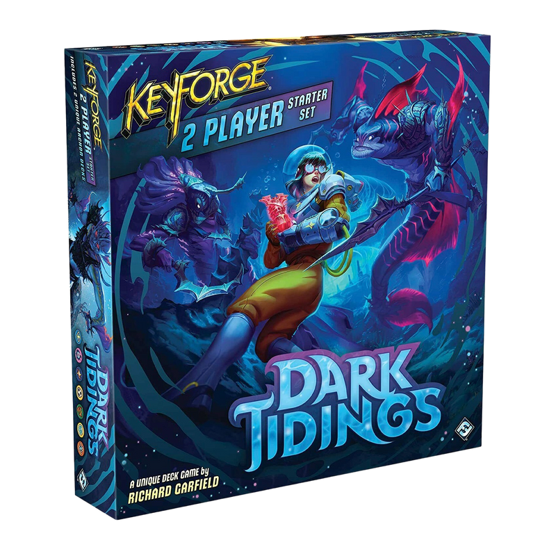 Buy now Keyforge Dark Tidings 2-Player Starter Set | New, strategy card game for competitive friends, includes tokens & gu...